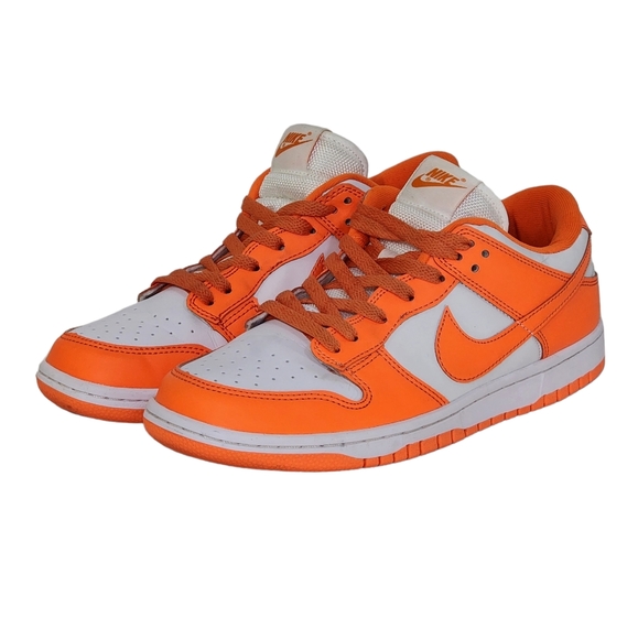 Nike Dunk Low Retro SP Syracuse CU1726 White Orange Blaze Mens Size 8.5 Women 10 - Picture 7 of 11